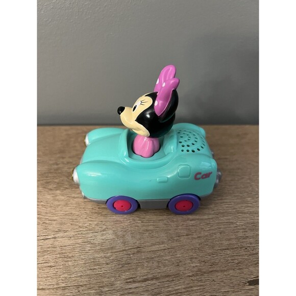 VTech Go! Go! Smart Wheels Minnie Mouse Car with Lights & Sound w/ NEW BATTERIES - Picture 4 of 5